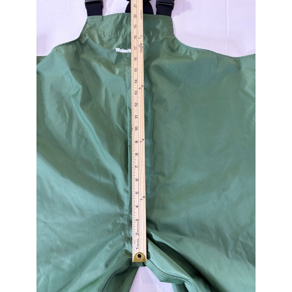 Watershed 300 Series Waterproof Rain Suit Jacket L Pants Green Hooded USA Made - Picture 15 of 16